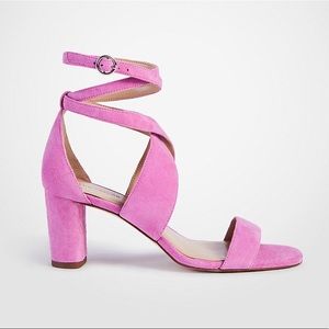 Ann Taylor Corrine Suede Block Heel Sz 7.5